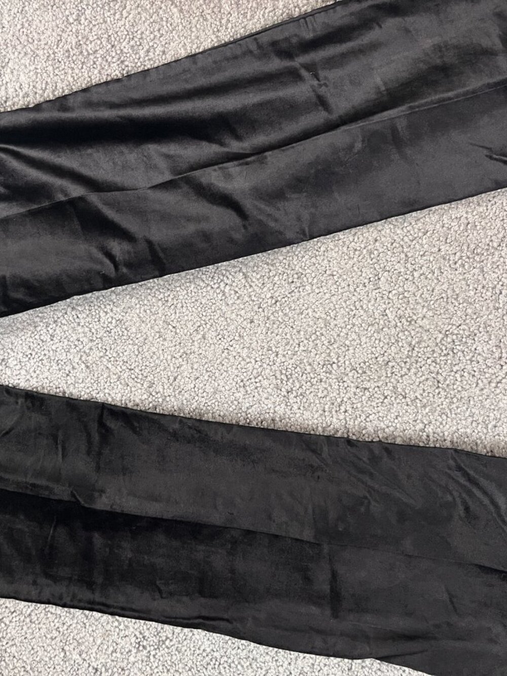 Rag & Bone Jacey Black Velvet Straight Leg High RiseTrouser Pants NEW/TAGS  Sz 2 - Picture 6 of 11